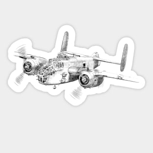 B-25 Bomber Sticker